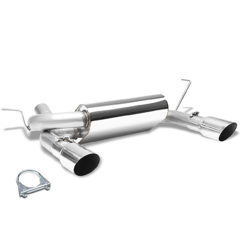 Catback System 4" Dual Round Slant Tip 07-17 Wrangler 3.6L/3.8L V6 BFC-CATB-JEECW07V6