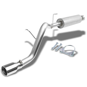 Oval Slant Roll Muffler Tip Exhaust Catback System For 02-07 Jeep Liberty KJ-Performance-BuildFastCar