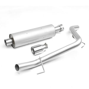 Oval Slant Roll Muffler Tip Exhaust Catback System For 02-07 Jeep Liberty KJ-Performance-BuildFastCar