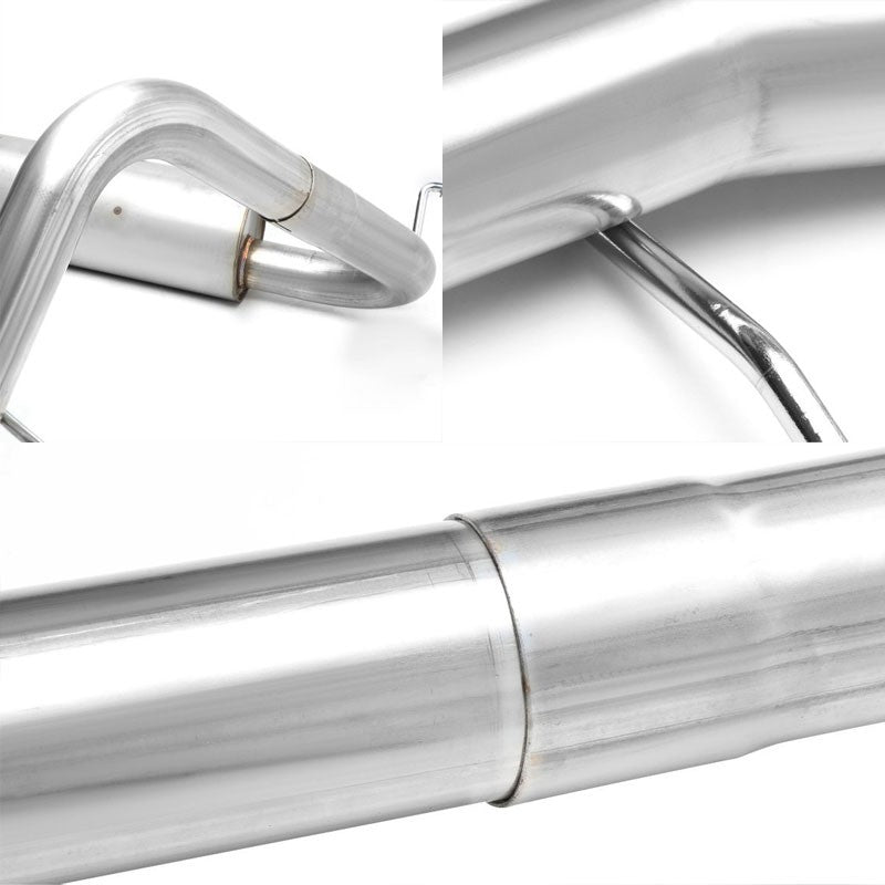 Exhaust Catback System (Stainless Steel) For 07-11 Jeep Wrangler JK 3.8L V6-Performance-BuildFastCar