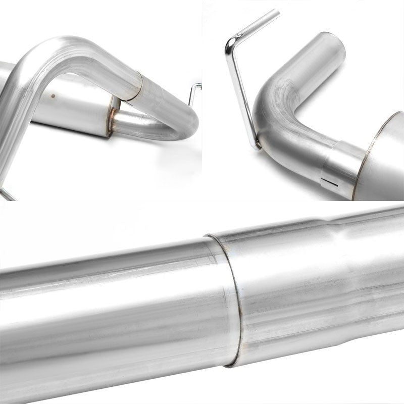 Exhaust Catback System (Stainless Steel) For 12-17 Jeep Wrangler 3.6L V6 DOHC-Performance-BuildFastCar
