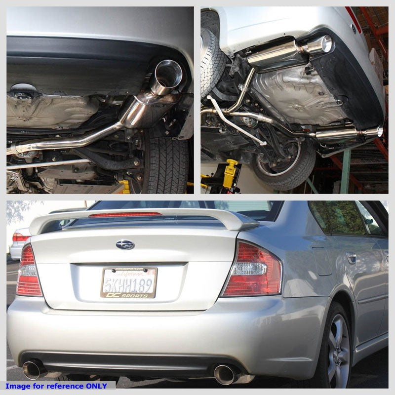 4" Dual Burnt Muffler Tip Exhaust Catback System For 05-09 Legacy BL/BP GT 2.5L-Performance-BuildFastCar