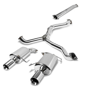 4" Dual Muffler Tip Exhaust Catback System For 05-09 Legacy BL/BP GT 2.5L DOHC-Performance-BuildFastCar