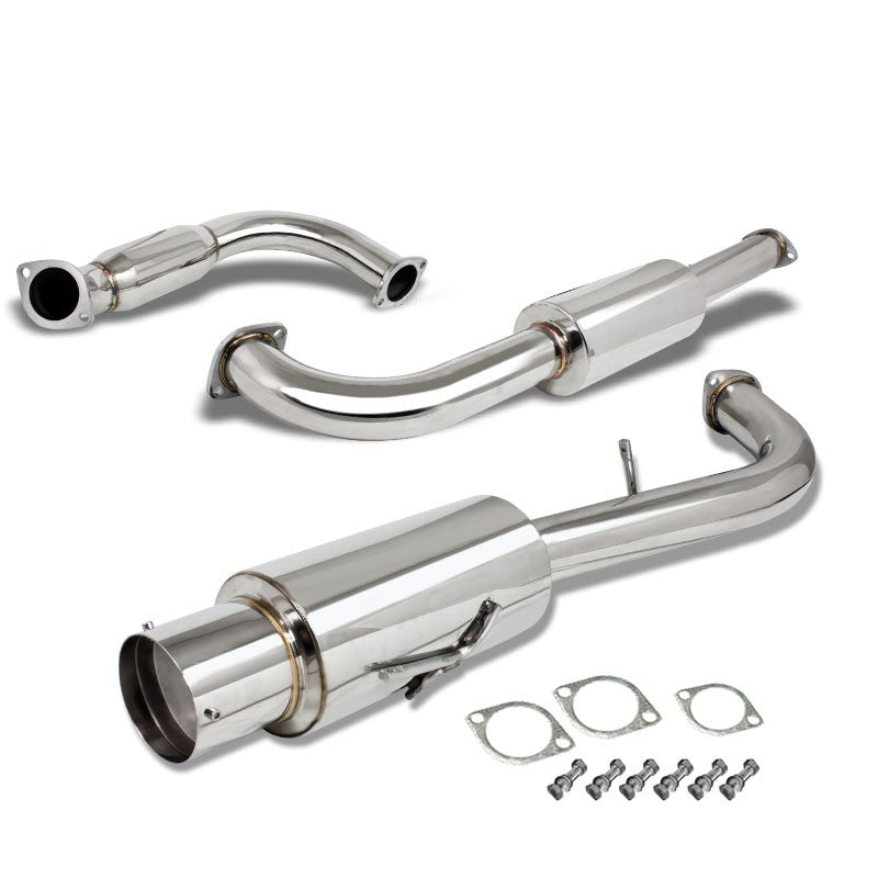 4.5" Muffler Tip Exhaust Catback System For 95-99 Mitsubishi Eclipse GST DOHC-Performance-BuildFastCar