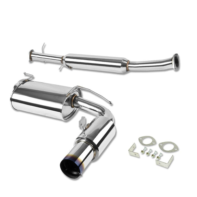3.5" Burnt Muffler Tip Exhaust Catback System For 90-97 Mazda Miata MX-5 NA 1.8L-Performance-BuildFastCar