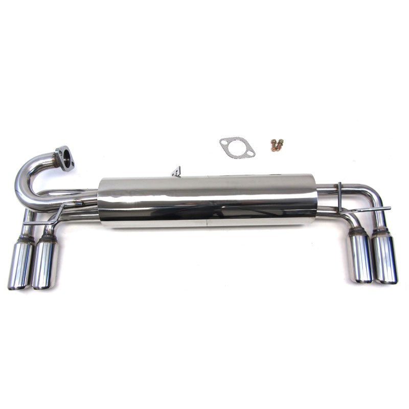 2" Quad Roll Muffler Tip Exhaust Catback System For 85-89 Toyota MR2 1.6L DOHC-Performance-BuildFastCar