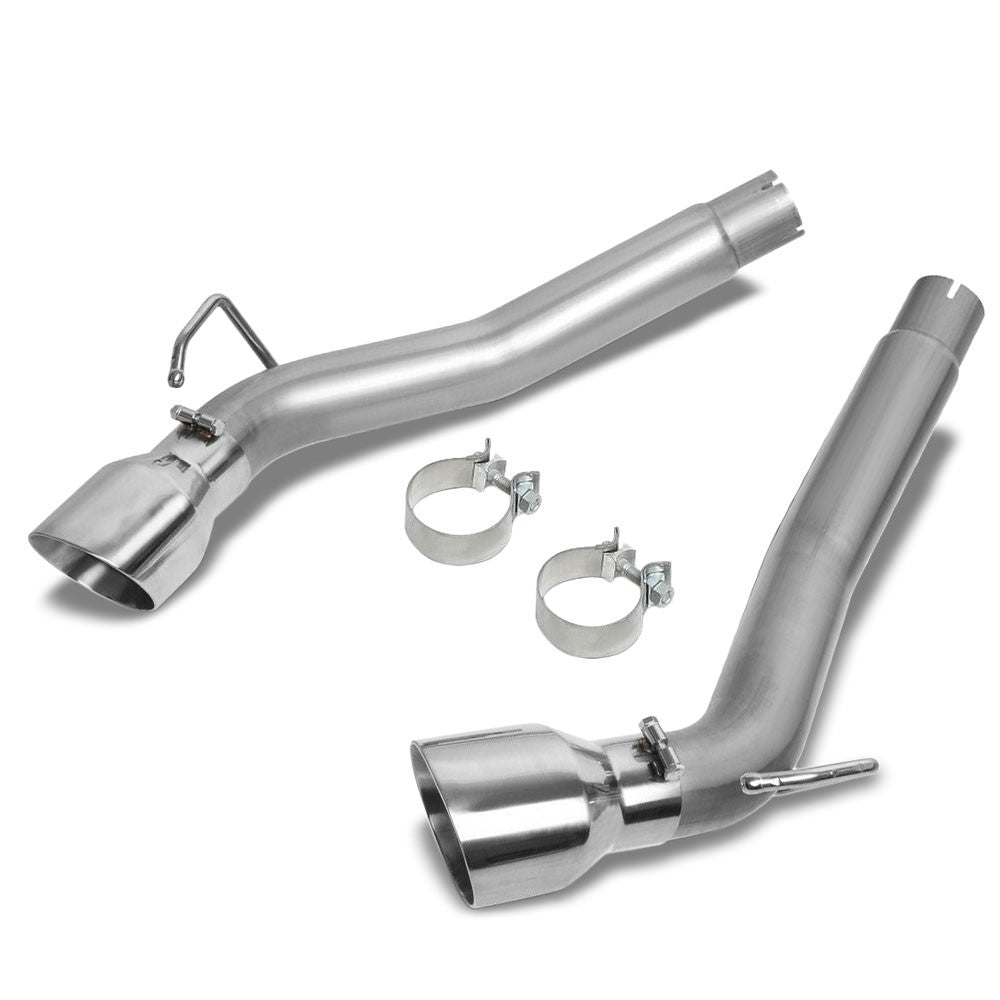 Satinless Axleback Exhaust System 4.5" Tip For 10-15 Chevrolet Camaro 6.2L V8