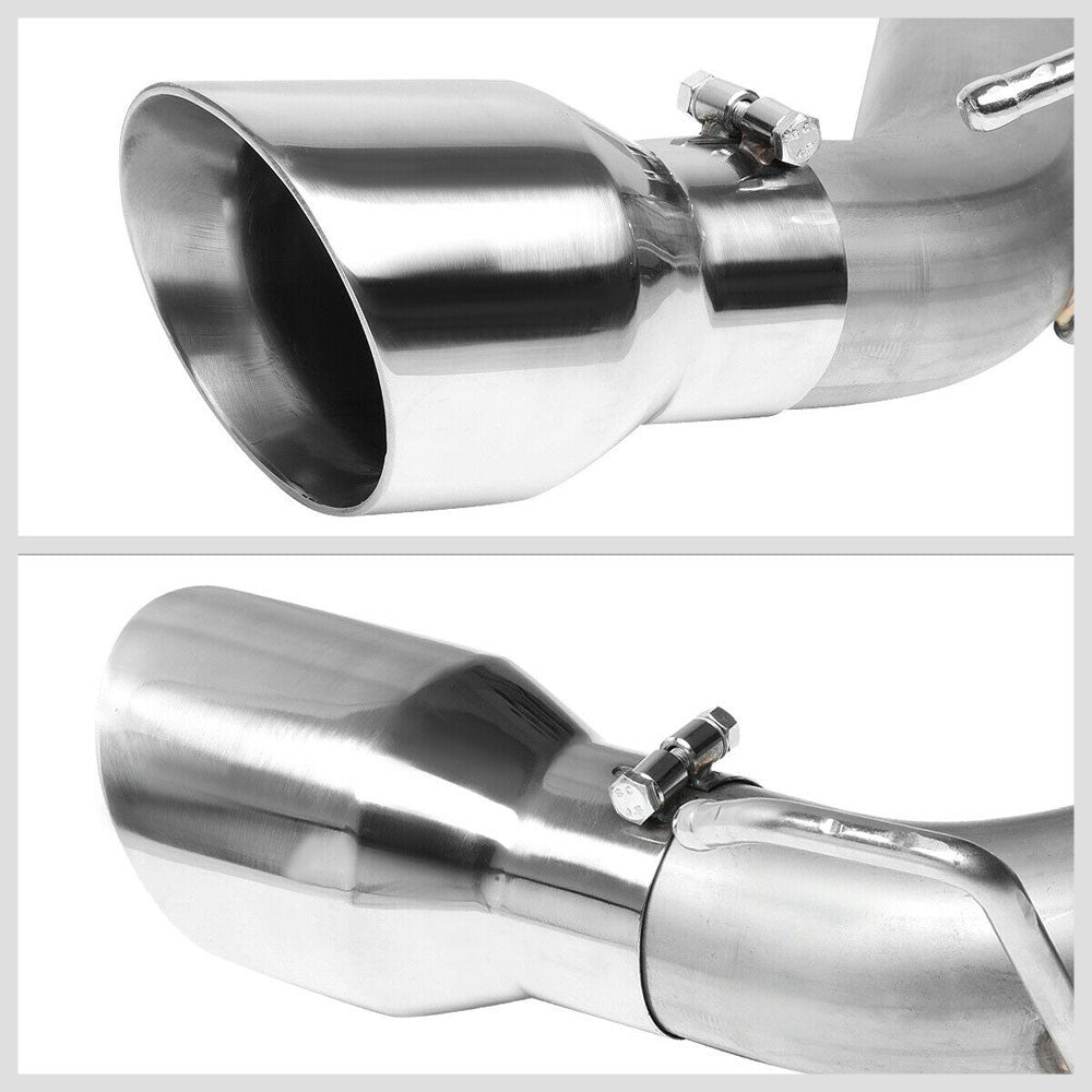 Satinless Axleback Exhaust System 4.5" Tip For 10-15 Chevrolet Camaro 6.2L V8