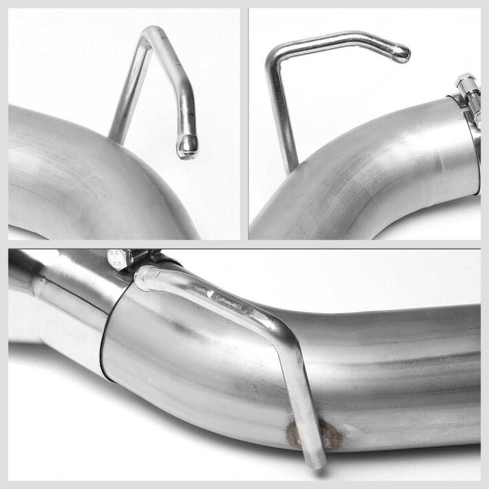 Satinless Axleback Exhaust System 4.5" Tip For 10-15 Chevrolet Camaro 6.2L V8