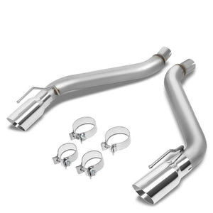 Satinless Axleback Exhaust System 4" Tip For 16-18 Chevrolet Camaro 2.0L 3.6L