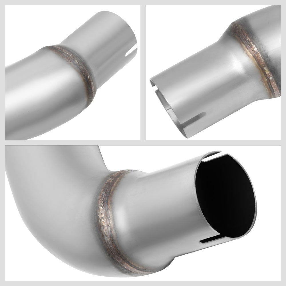 Satinless Axleback Exhaust System 4" Tip For 16-18 Chevrolet Camaro 2.0L 3.6L