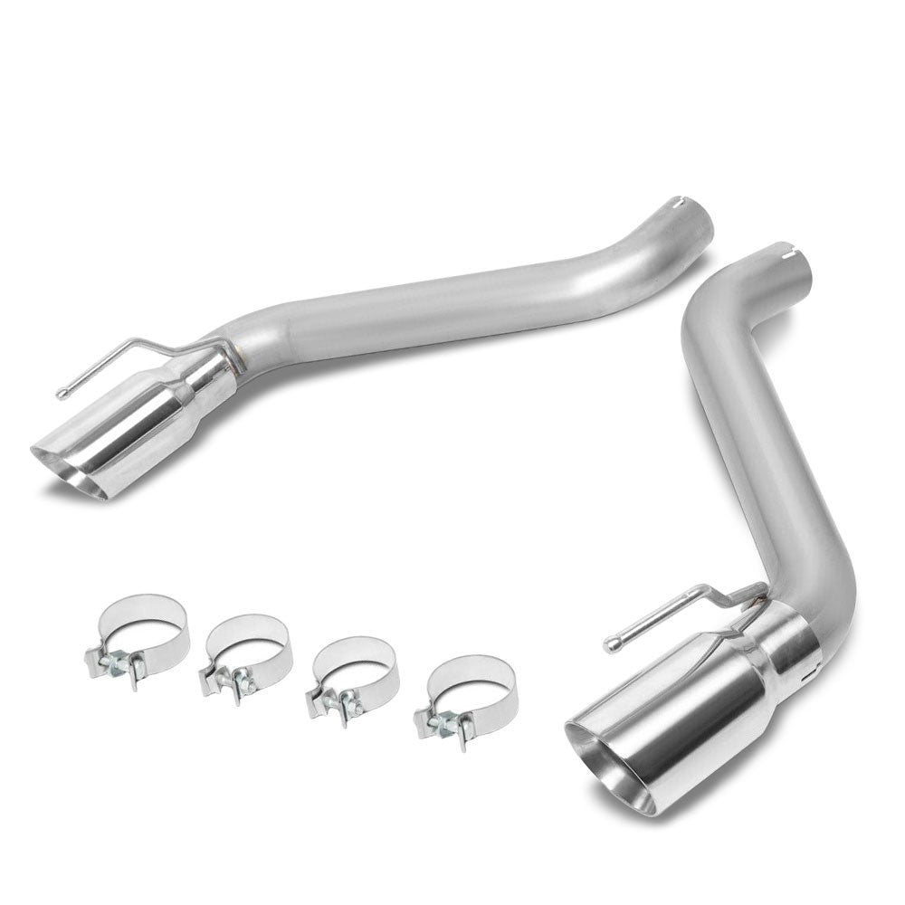 Satinless Axleback Exhaust System 4" Tip For 16-18 Chevrolet Camaro 6.2L V8