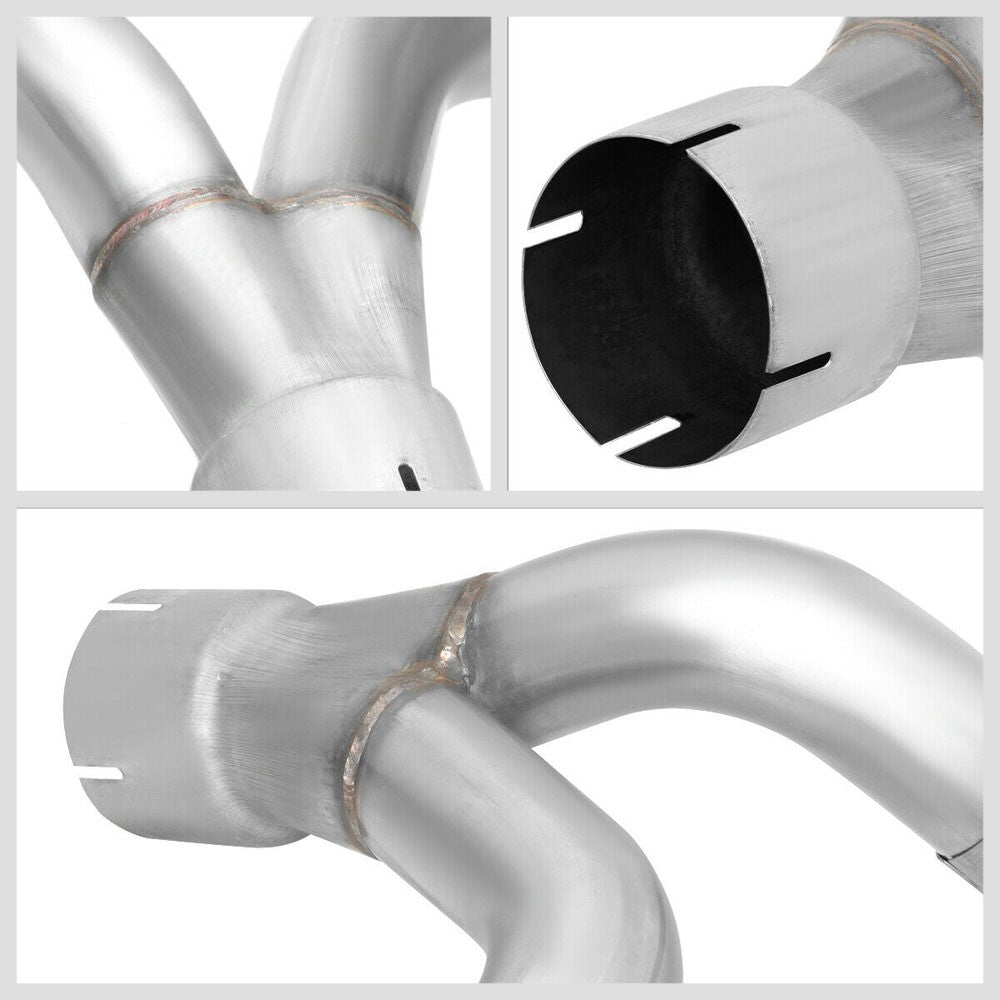 Satinless Axleback Exhaust System 3.5" Tip For 09-13 Silverado/Sierra 1500 6.2L