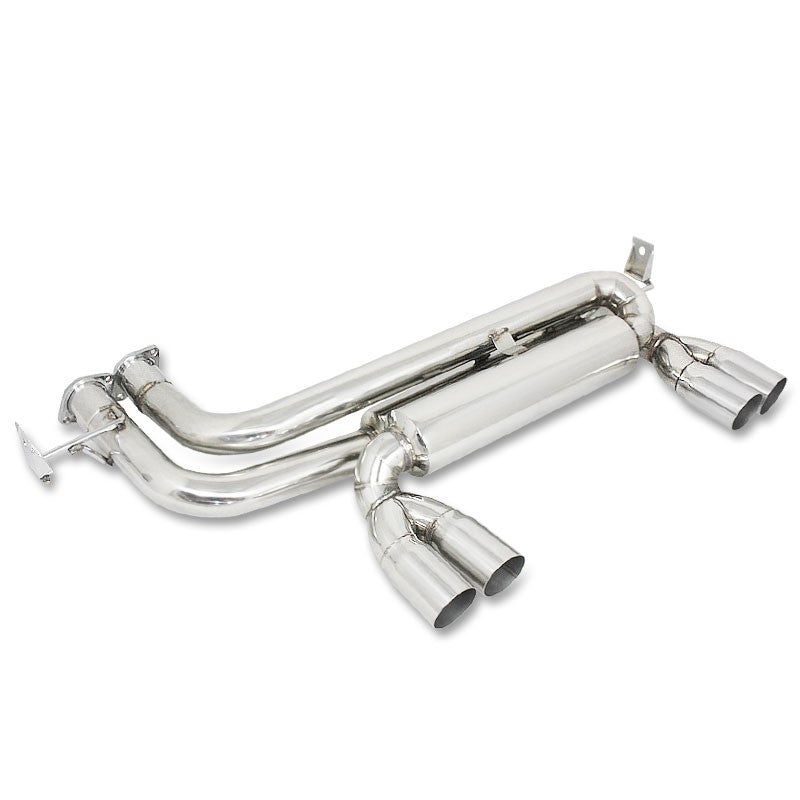 2.75&quot; Quad Muffler Tip Exhaust Axleback System For 99-06 BMW M3 E46 Base 3.2L-Performance-BuildFastCar