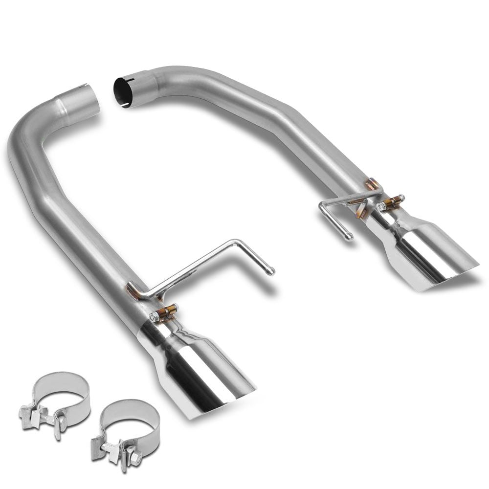 Rear Axle-Back Exhaust System Kit+ 4" Tip For 15-17 Ford Mustang 5.0L-Major Pipe-BuildFastCar