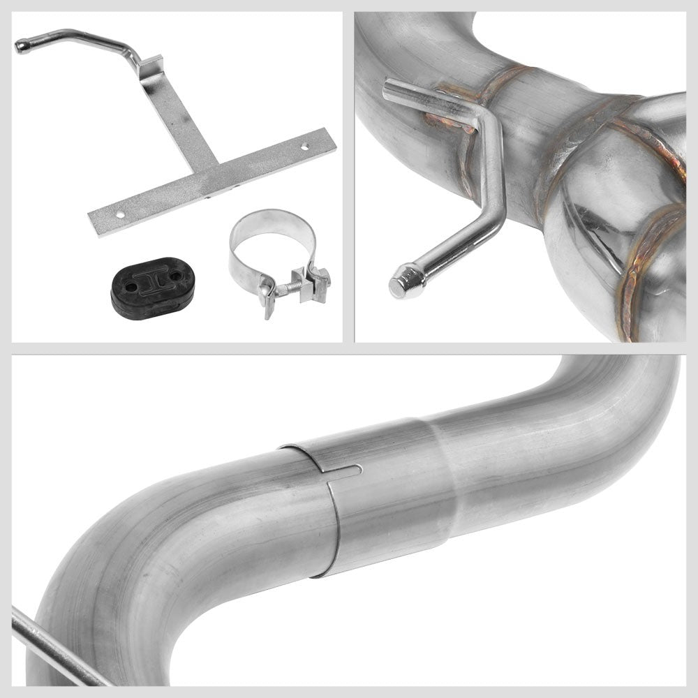 Stainless Steel Axleback Exhaust System 3.5" Tip For 08-15 Scion xB 2.4L L4