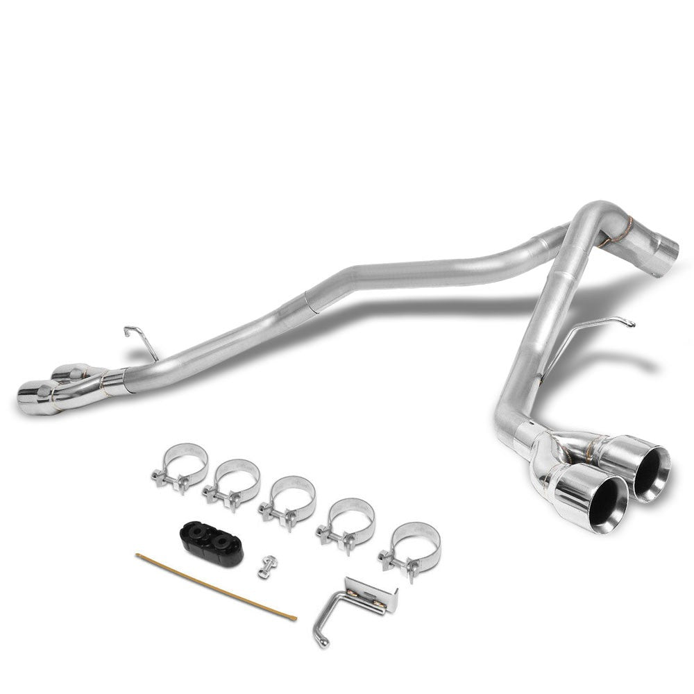 Stainless Steel Axleback Exhaust System 3.5" Tip For 09-13 Escalade 6.2L V8