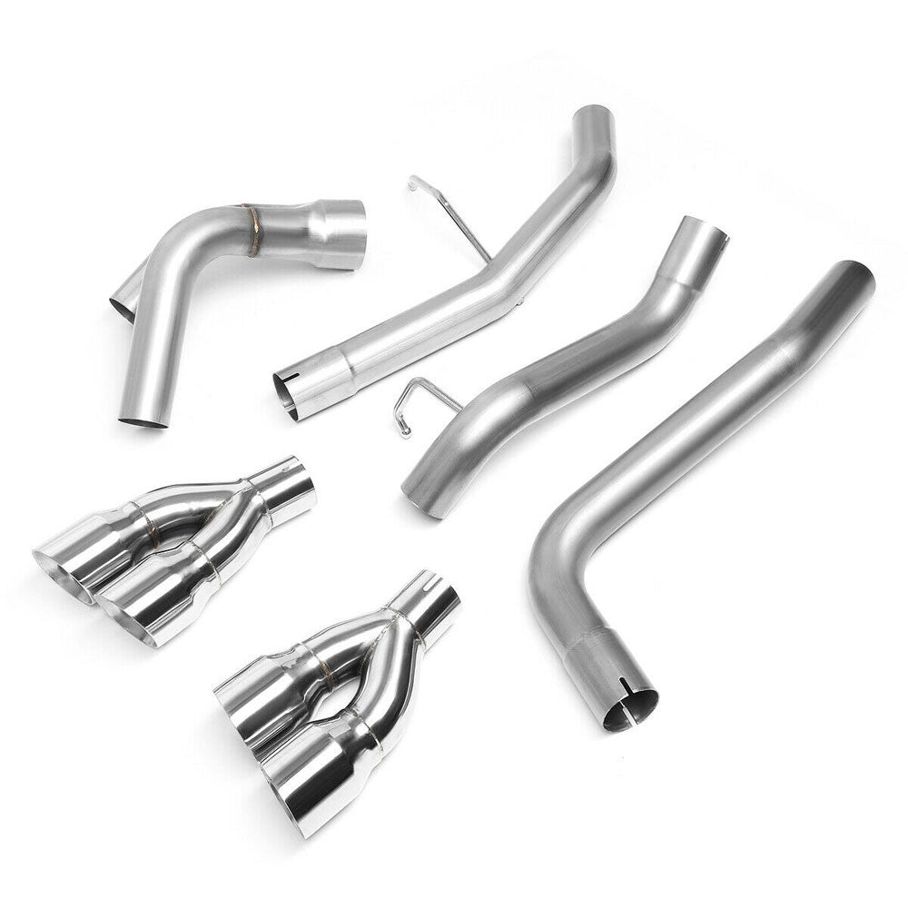 Stainless Steel Axleback Exhaust System 3.5" Tip For 09-13 Escalade 6.2L V8
