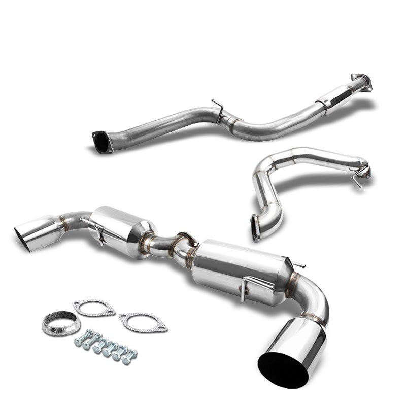 4.5" Dual Slant Muffler Tip Exhaust Catback System For 10-13 Mazda 3 Mazdaspeed-Performance-BuildFastCar