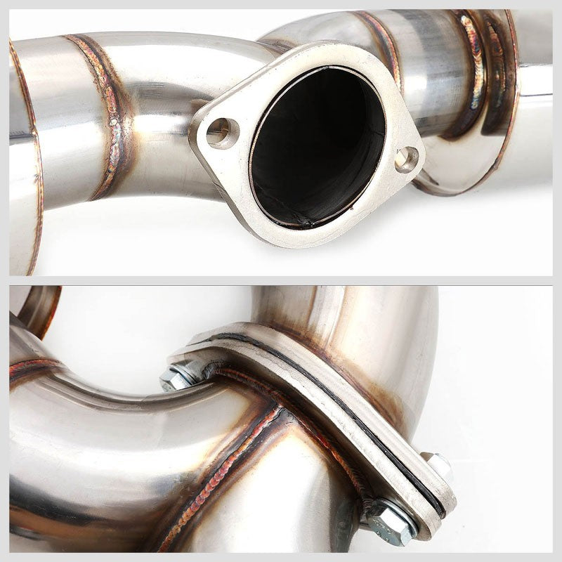 4.5" Dual Slant Muffler Tip Exhaust Catback System For 10-13 Mazda 3 Mazdaspeed-Performance-BuildFastCar