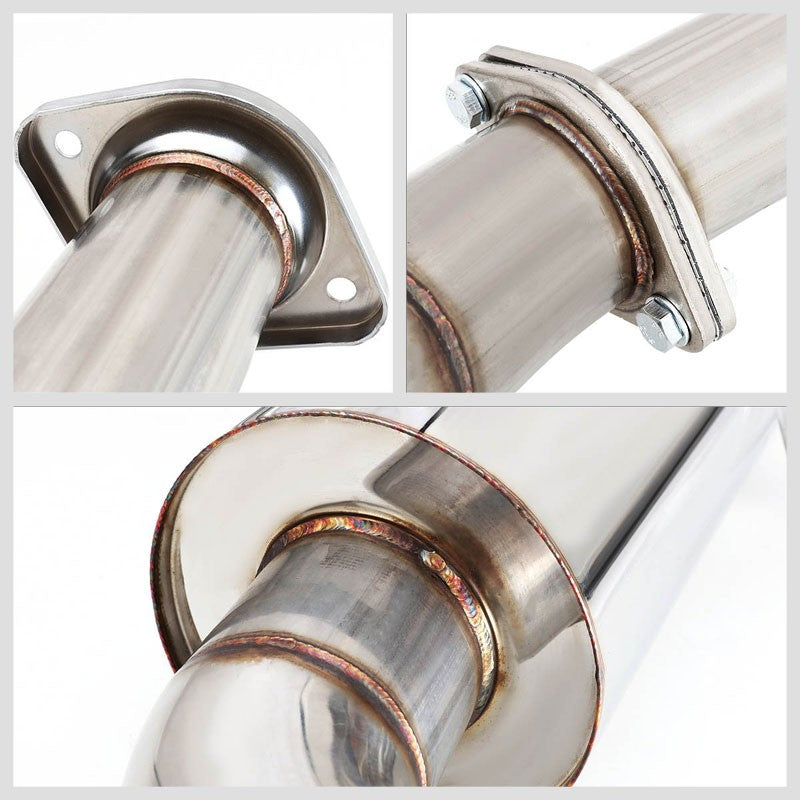4.5" Dual Slant Muffler Tip Exhaust Catback System For 10-13 Mazda 3 Mazdaspeed-Performance-BuildFastCar