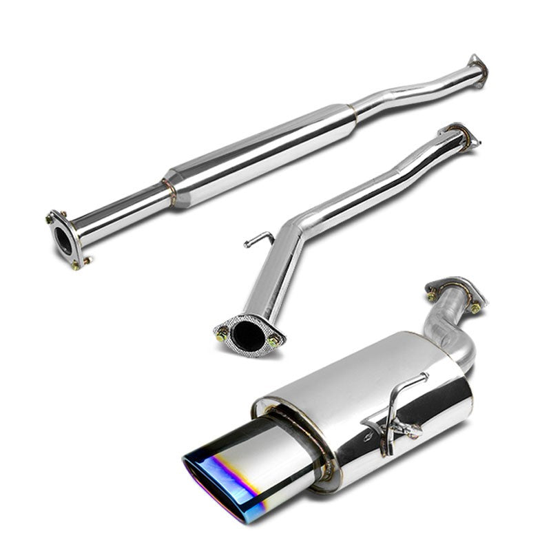 Catback System 5.75" X 3" Oval Roll Burnt Tip 02-06 Altima L31 2.5L BFC-CATB-NA02L4OV-BT