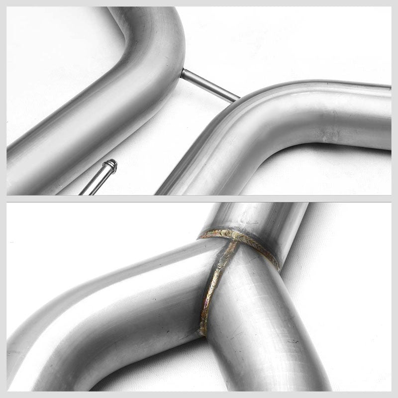 Catback System 4" Roll Muffler Tip 04-08 Nissan Maxima SE/SL 3.5L V6 BFC-CATB-NM04V6D-NRT
