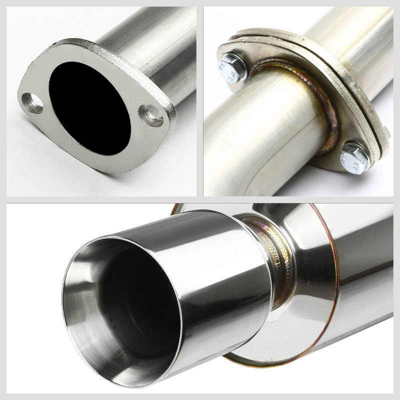 Catback System 4" Roll Tip 02-06 Nissan Sentra SE-R/SPEC-V 2.5L B15 BFC-CATB-NS02-NRT