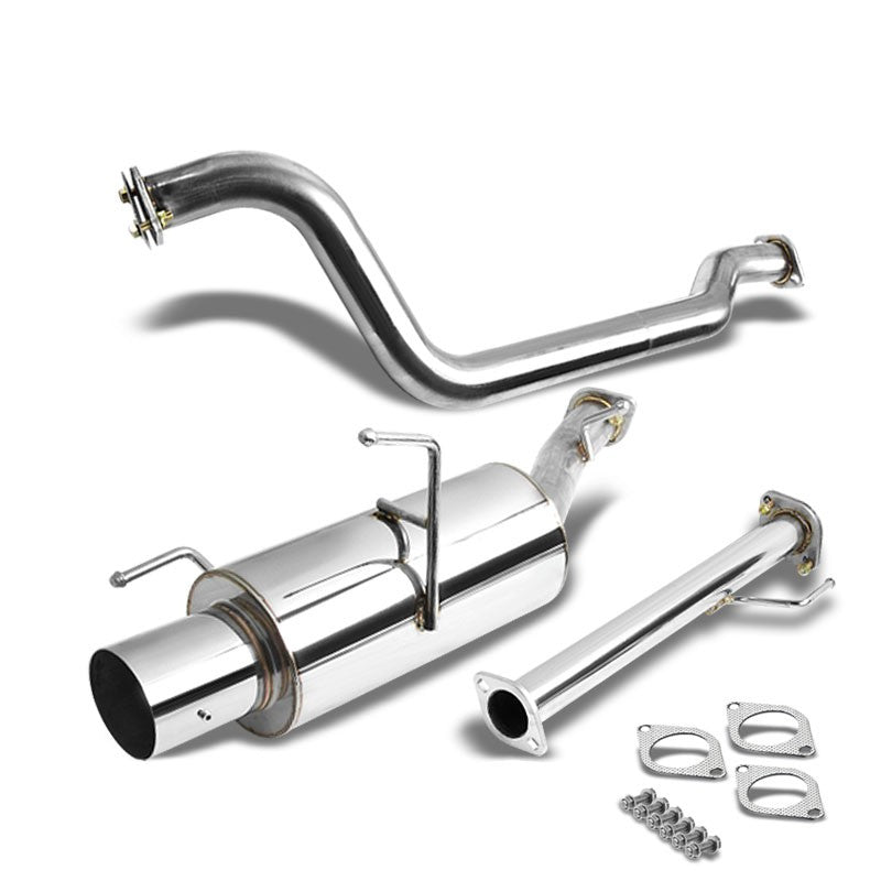 4&quot; Muffler Tip Exhaust Catback System For 02-06 Sentra B15 SE-R/SPEC-V 2.5L-Performance-BuildFastCar