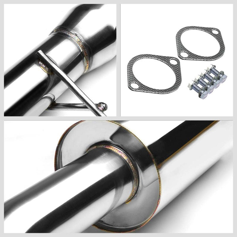 Catback Exhaust System 4" Round Roll Tip 89-94 Nissan 240SX S13 Silvia BFC-CATB-NISS13-NRT