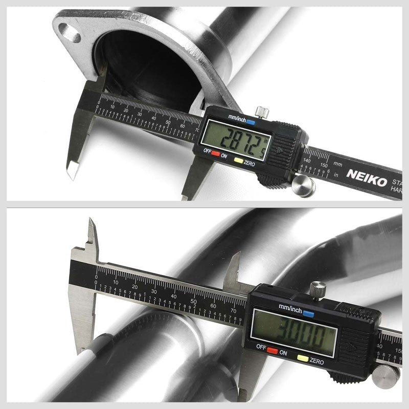 Catback Exhaust System 4" Round Roll Tip 89-94 Nissan 240SX S13 Silvia BFC-CATB-NISS13-NRT