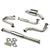 2.5" Dual Round Muffler Tip Exhaust Catback System For 05-10 Saab 9-3 2.0L DOHC-Performance-BuildFastCar