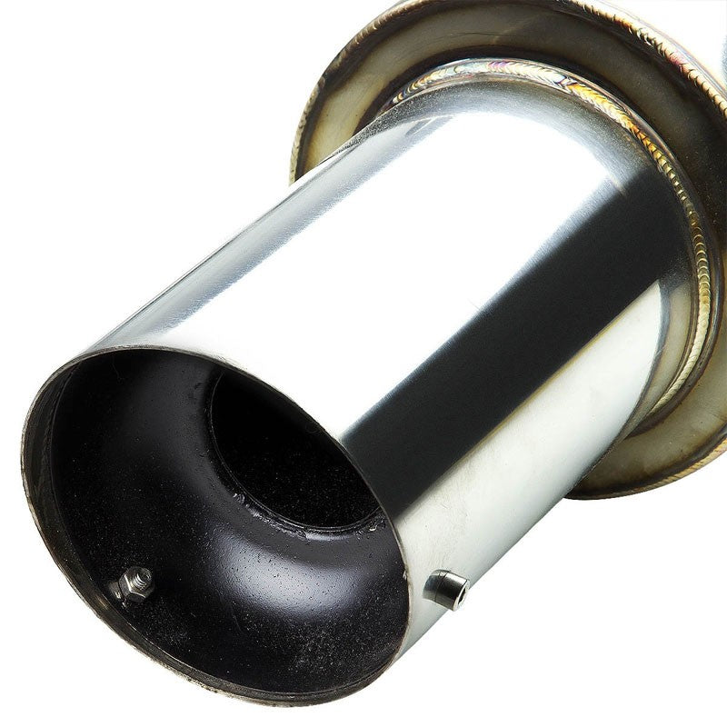 4" Slant Muffler Tip Exhaust Catback System For 93-97 Toyota Corolla 1.6L/1.8L-Performance-BuildFastCar