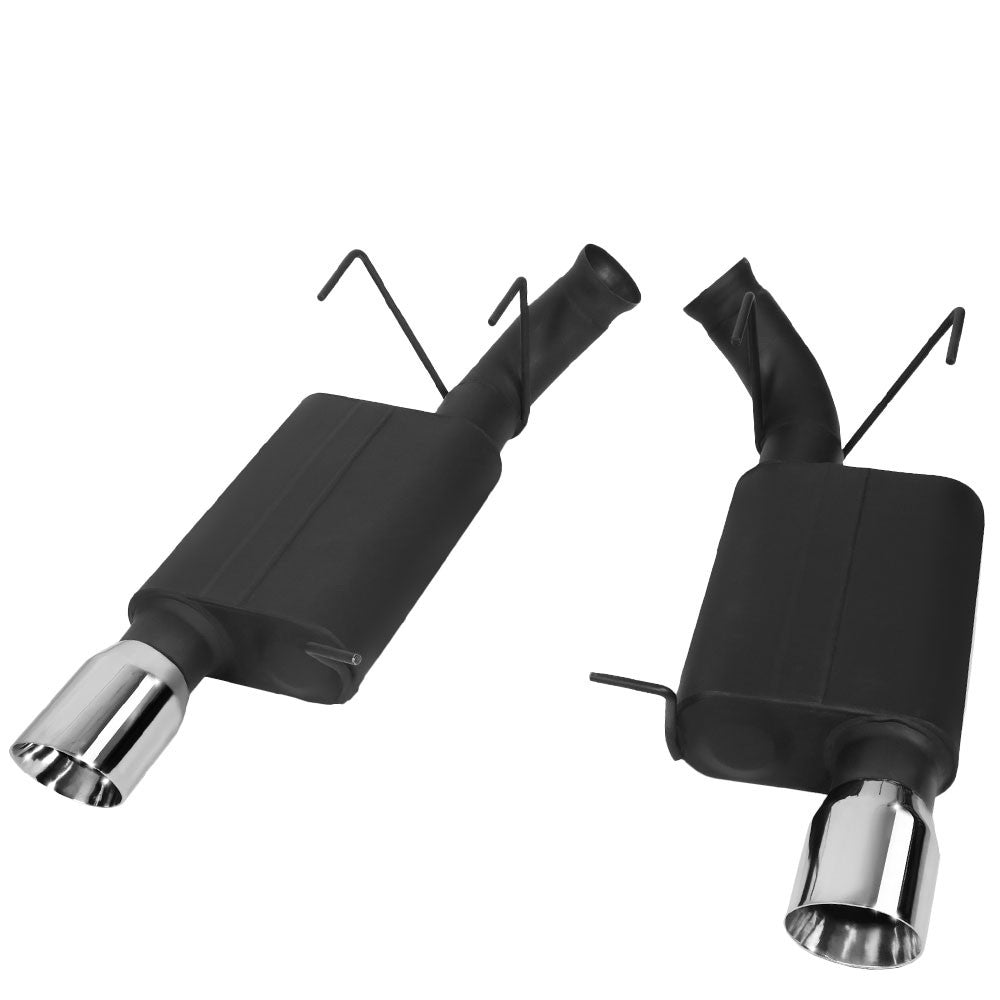 3.75" Mufflers Rolled Tip Axleback Exhaust Kit 11-12 Mustang 5.0/5.4 BFC-AXLB-U003