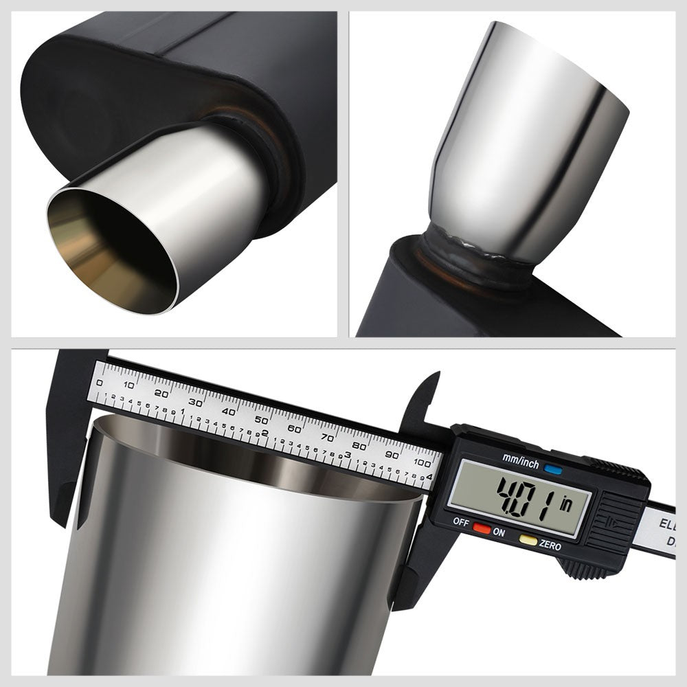 4" Rolled Tip Axleback Exhaust Kit 05-10 Mustang 4.6/5.4L S550 BFC-AXLB-U004