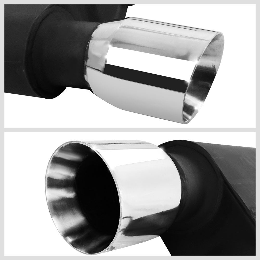 4" Rolled Tip Axleback Exhaust 15-17 Mustang GT Fastback 5.0L S550 BFC-AXLB-U007