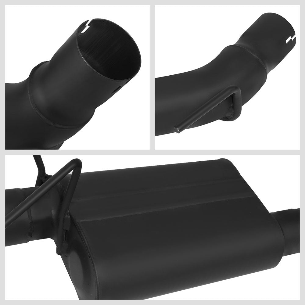 4" Mufflers Rolled Tip Axleback Exhaust Kit For 10-13 Camaro 6.2L BFC-AXLB-U009