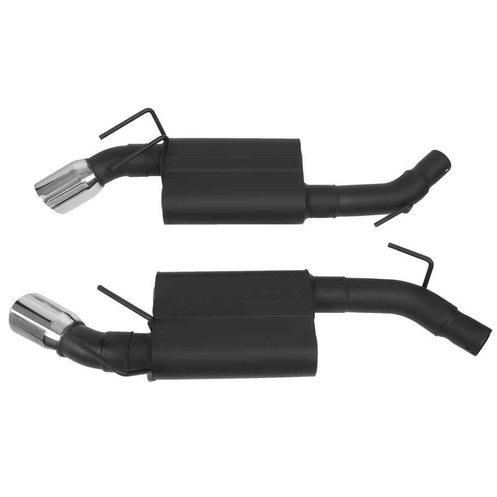 4" Mufflers Rolled Tip Axleback Exhaust Kit For 10-13 Camaro 6.2L BFC-AXLB-U009