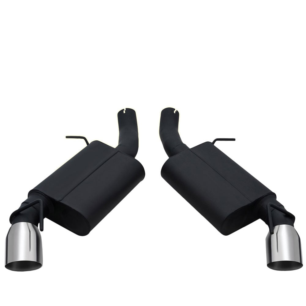 4" Mufflers Rolled Tip Axleback Exhaust System 16-19 Camaro SS 6.2L BFC-AXLB-U012