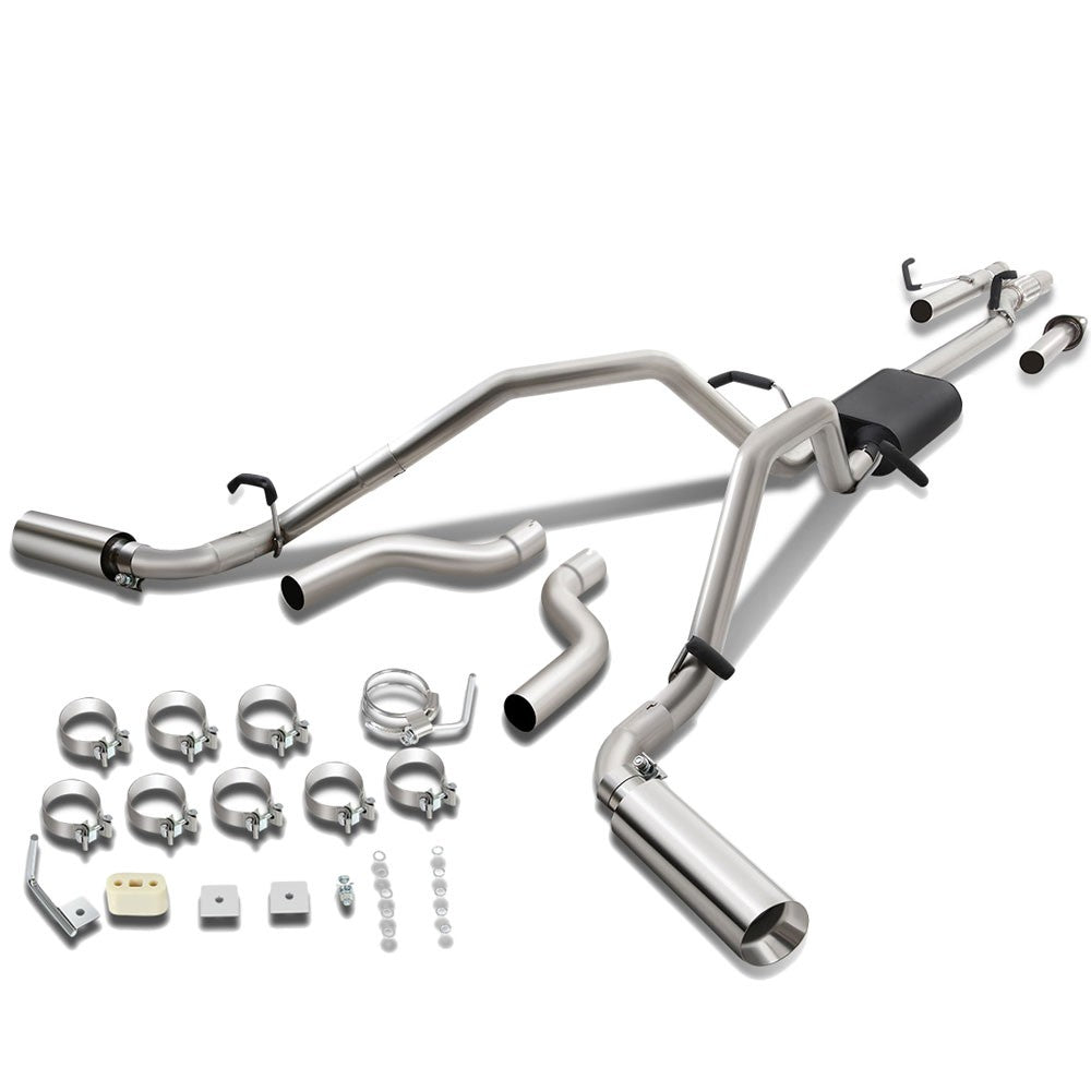 4" Rolled Tip Catback Exhaust System 07-13 Silverado/Sierra 5.5' Bed BFC-CATB-U013