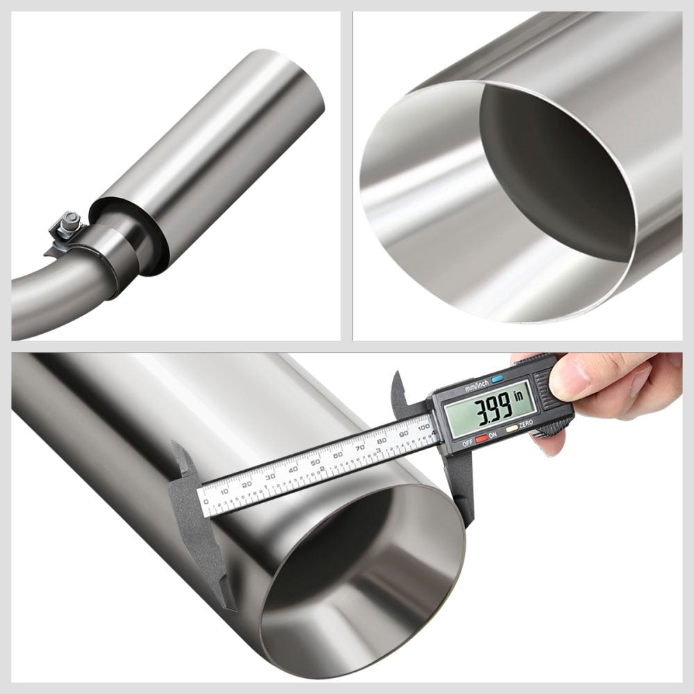 4" Rolled Tip Catback Exhaust System 07-13 Silverado/Sierra 5.5' Bed BFC-CATB-U013