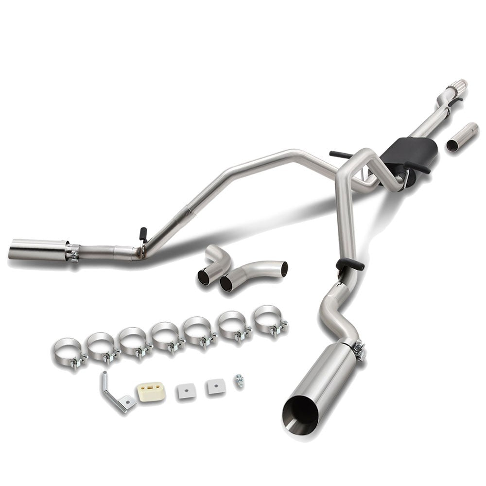 4" Rolled Tip Catback Exhaust System 14-19 Silverado/Sierra 4.3 5.3 BFC-CATB-U014