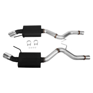 4" Rolled Tip Axleback Exhaust Kit 15-17 Ford Mustang 5.0 S550 BFC-AXLB-U015