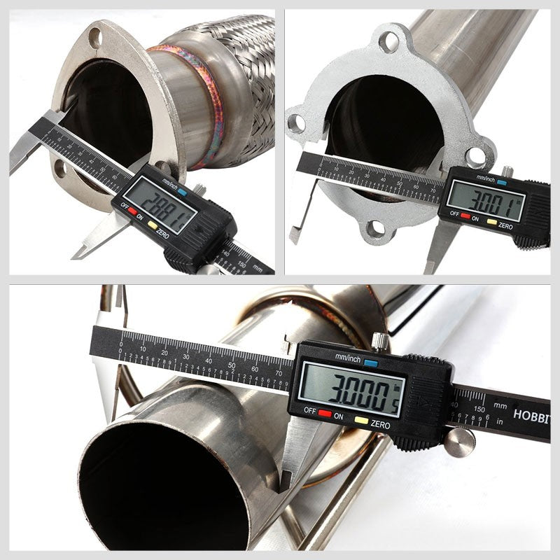 Catback Exhaust System 3" Round Tip 99-05 Golf 1.8T MK4/Jetta 1.8T BFC-CATB-VOLKSWGOLF99
