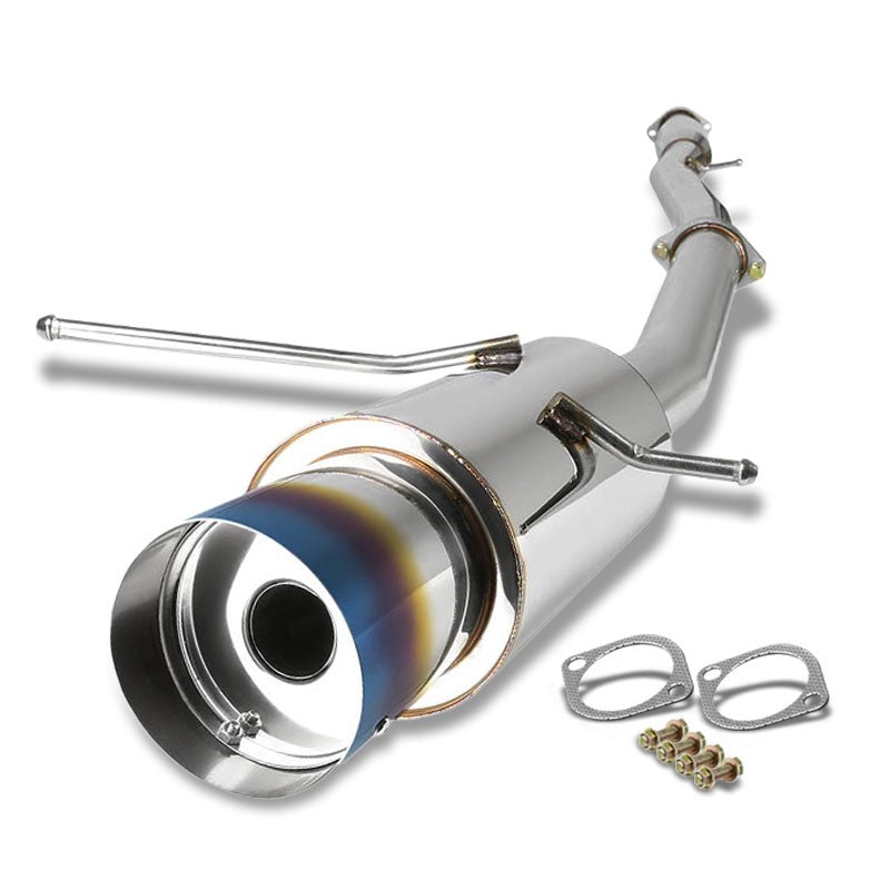 4.5" Burnt Muffler Tip Exhaust Catback System For 02-07 Impreza WRX/WRX STI DOHC-Performance-BuildFastCar