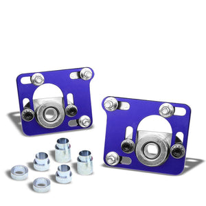 Aluminum Blue Front Adjustable +/-2.5 Camber Caster Plates Kit For 94-04 Mustang-Suspension-BuildFastCar