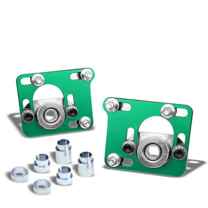 Aluminum Green Front Adjustable +/-2.5 Camber Caster Plates For 94-04 Mustang-Suspension-BuildFastCar