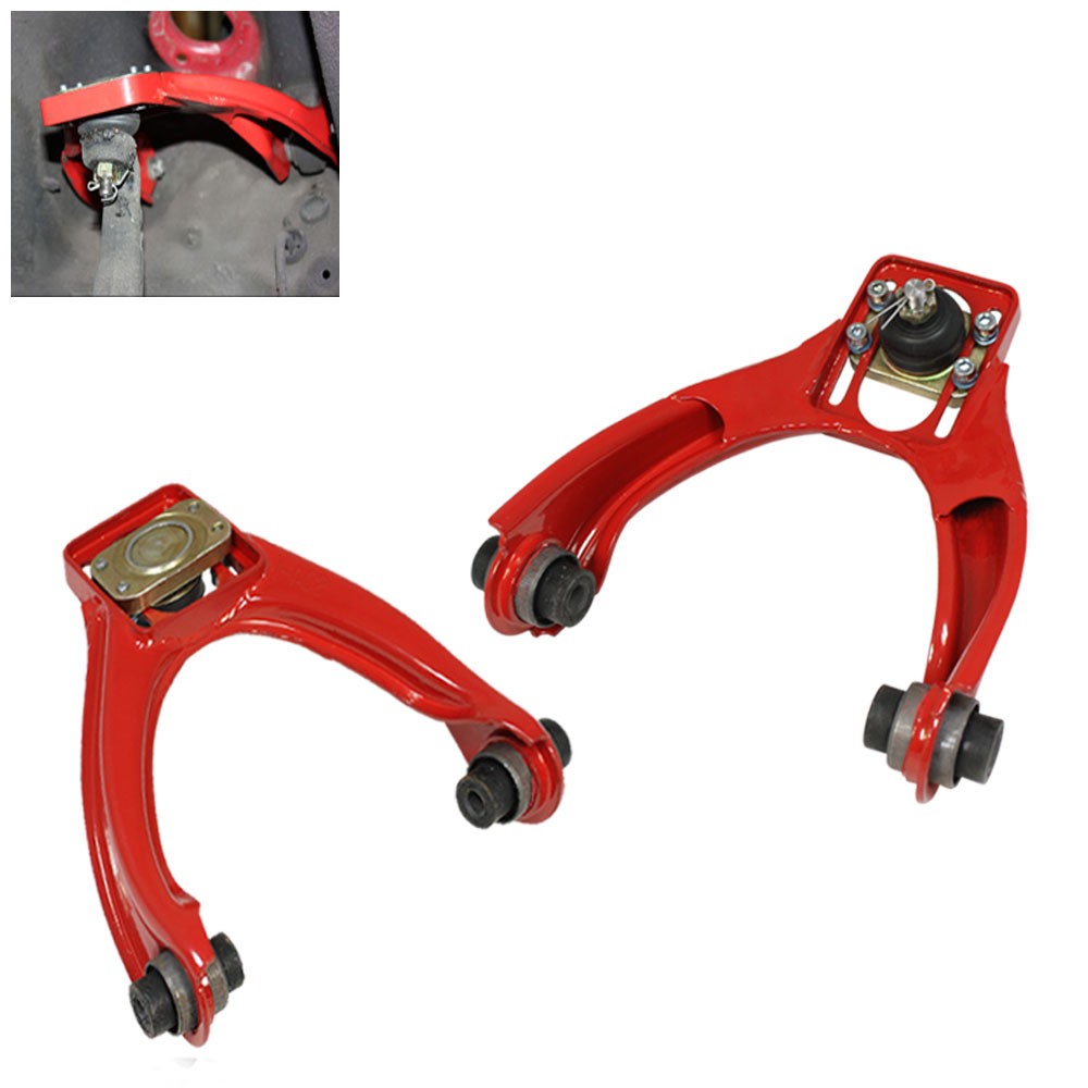 Aluminum Red Front Camber Kit 96-00 Honda Civic EJ6 EJ7 EJ8 EM1 BFC-CAMBKIT-HONCIVI9600-RD