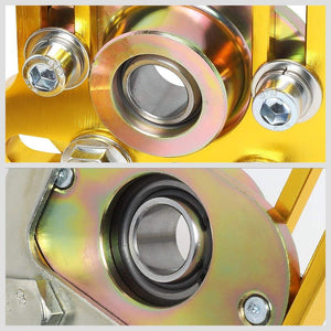 Aluminum Gold Front Adjustable +/-3 Camber +/-2 Caster Plates For 79-89 Mustang-Suspension-BuildFastCar