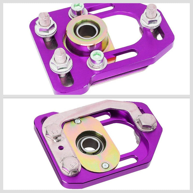 Aluminum Purple Front Adjustable +/-3 Camber +/-2 Caster Plate For 79-89 Mustang-Suspension-BuildFastCar